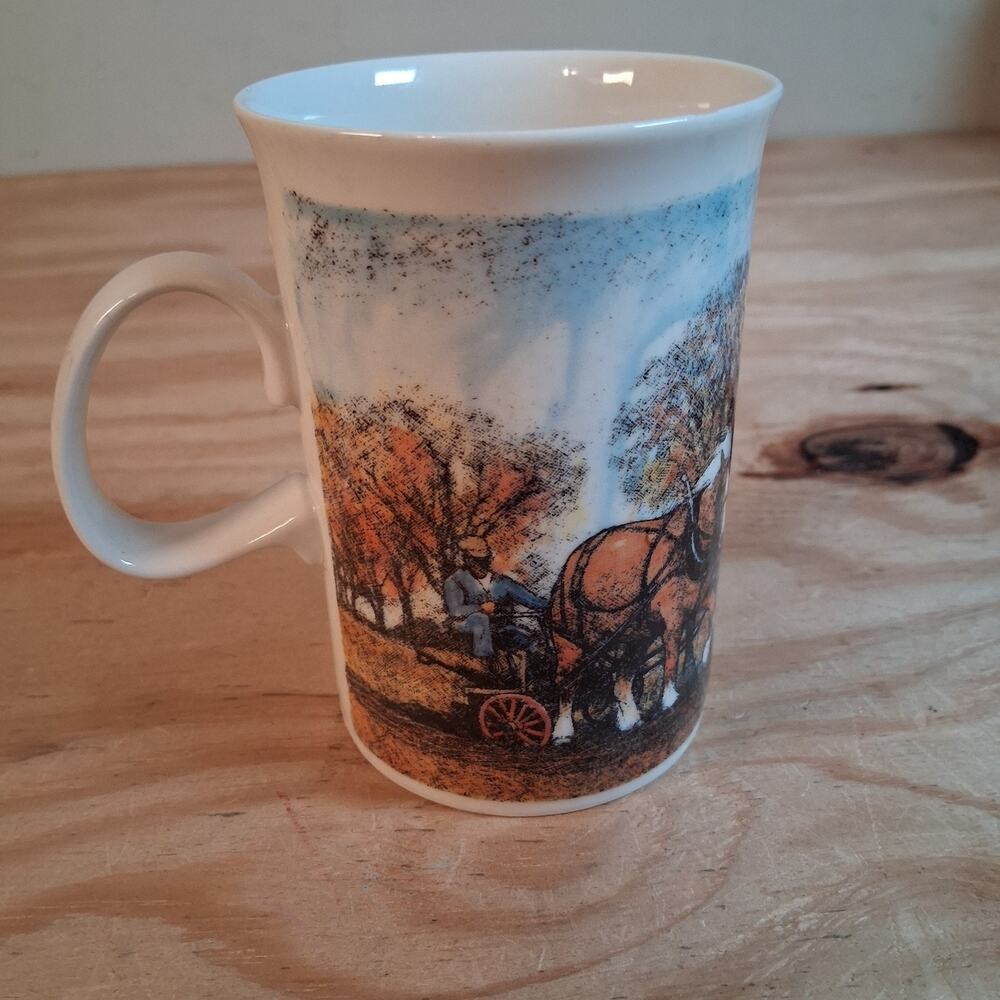 Dunoon Stoneware Mug Historic Scotland Highlands, Made in Scotland Vintage
